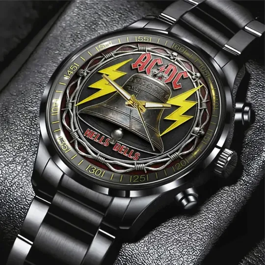 Discover AC-DC Black Stainless Steel Watch