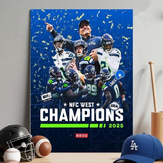 Discover Seattle Seahawks Is The NFC West Champions Season 2025-2026 Poster