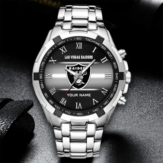 Discover Personalized Las Vegas Football Raiderss Team Alloy Men Quartz Watch Gift