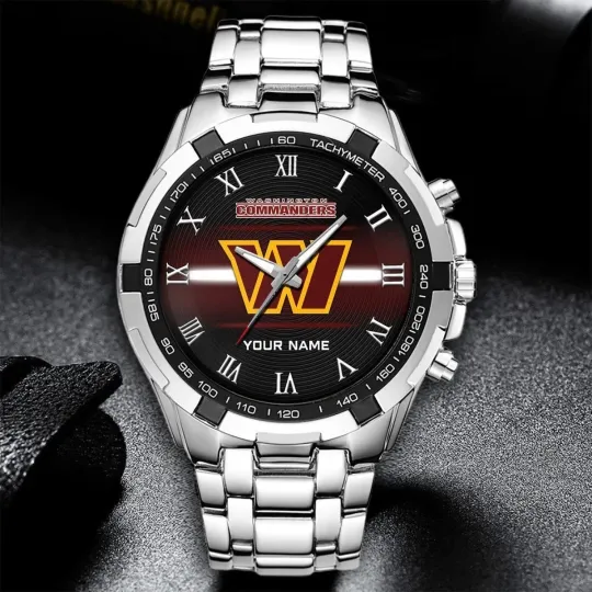 Discover Personalized Washington Football Commanderss Team Alloy Men Quartz Watch Gift