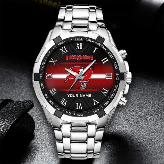 Discover Personalized Tampa Bay Football Buccaneerss Team Alloy Men Quartz Watch Gift