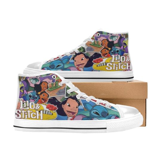 Discover Lilo & Stitch High Top Shoes Sneakers for Men and Women