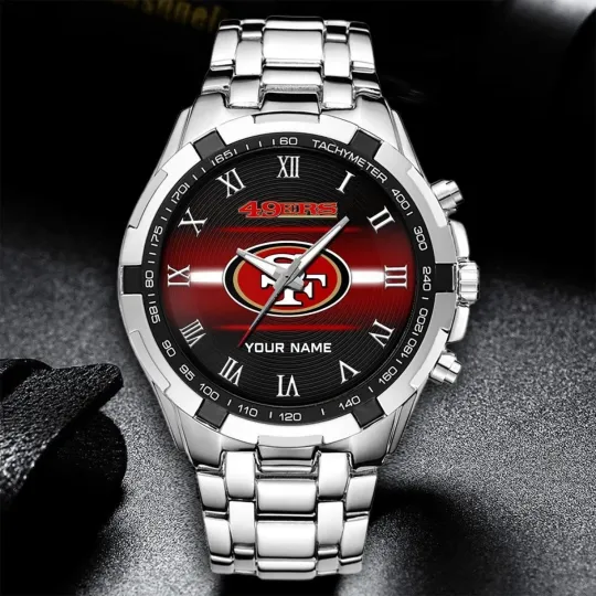 Discover Personalized San Francisco Football 49erss Team Alloy Men Quartz Watch Gift