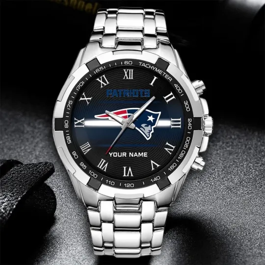Discover Personalized New England Football Patriotss Team Alloy Men Quartz Watch Gift