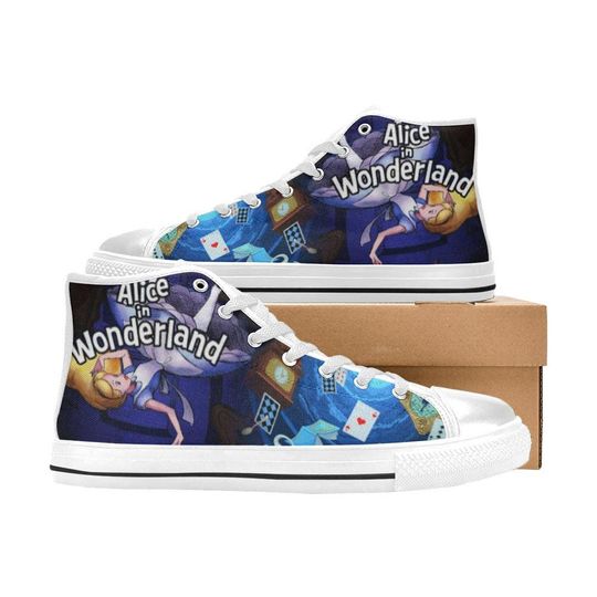 Discover Alice In Wonderland High Top Shoes Sneakers for Men and Women