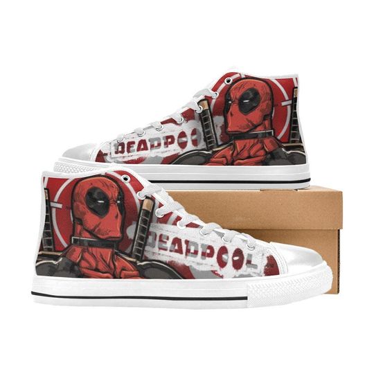 Deadpool High Top Shoes Sneakers for Men and Women