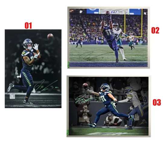 Discover Jaxon Smith-Njigba Seattle Seahawks Autographed 2025 Poster