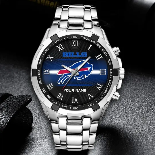 Discover Personalized Buffalo Football Billss Team Alloy Men Quartz Watch Gift For Him