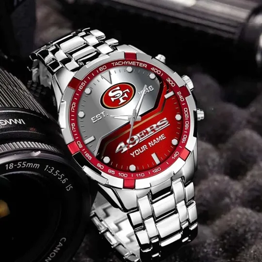 Discover Personalized San Francisco Football 49erss Team Alloy Men Quartz Watch Gift