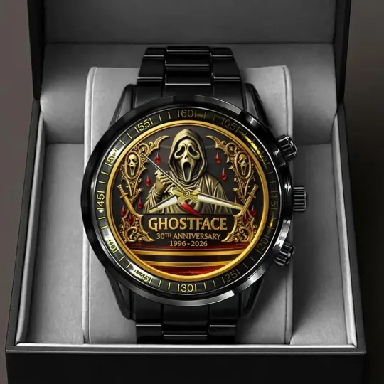 Discover Scream 30th Anniversary Black Stainless Steel Watch