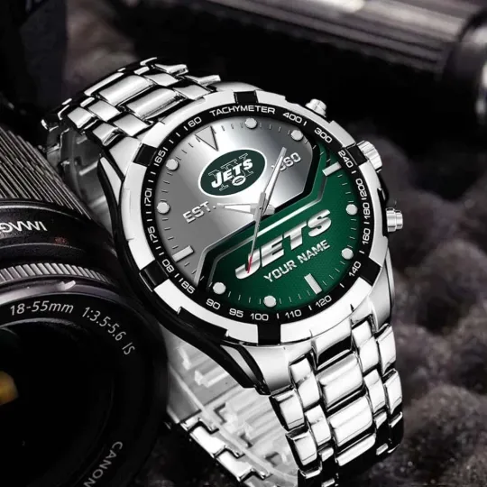 Discover Personalized New York Football Jetss Team Alloy Men Quartz Watch Gift For Him