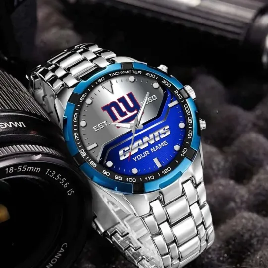 Discover Personalized New York Football Giantss Team Alloy Men Quartz Watch Gift For Him