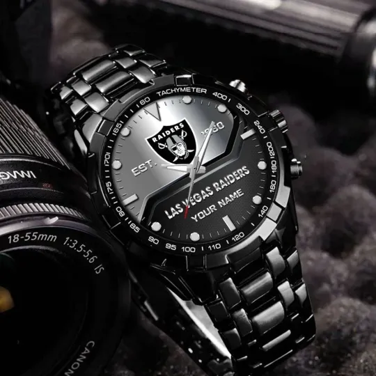 Discover Personalized Las Vegas Football Raiderss Team Alloy Men Quartz Watch Gift