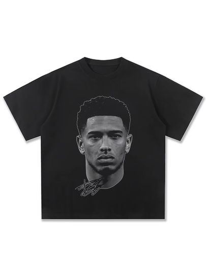 Discover New Arrival Mens Clothes Tee Shirt Homme Graphic T-Shirts Men Tshirt for Men Ropa Hombre Football Bellingham Figure Print