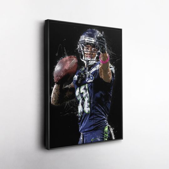 Discover Jaxon Smith-Njigba Canvas Wall Art, Seattle Seahawks  Canvas Print & Framed Poster, Kids Room Decor, Man Cave Gift, football Wall Art