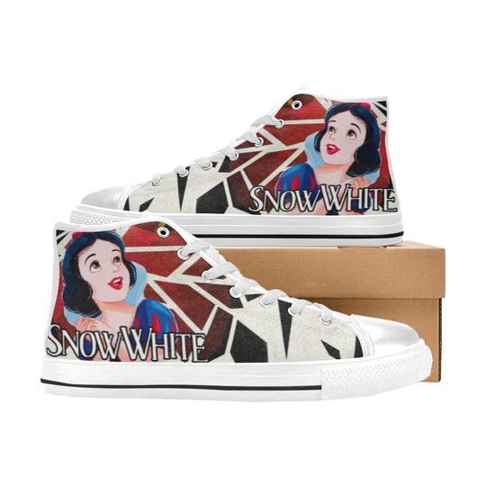Snow White High Top Shoes Sneakers for Men and Women