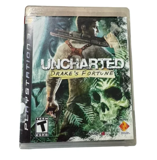 Discover Uncharted Drake's Fortune Sony Playstation 3 PS3 Complete CIB Tested Black Label