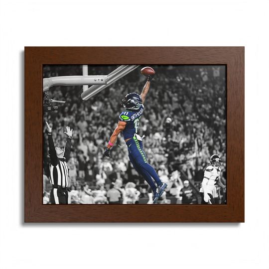Discover Seattle Seahawks Jaxon Smith-Njigba Dunk Poster framed