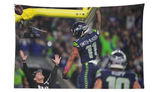 Discover Jaxon Smith-Njigba JSN Dunk Touchdown Celebration Flag Iconic Moment Wall Flag Tribute Decor Tapestry Bedroom College Dorm Wall AthleteFlags
