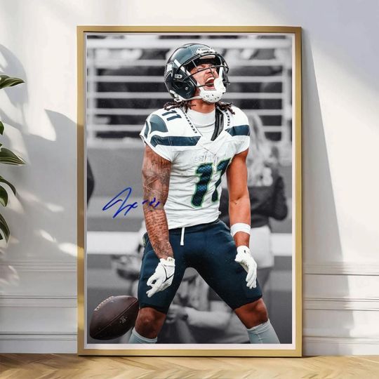Discover Vintage 90s Jaxon Smith-njigba Football Poster Gift For Fan
