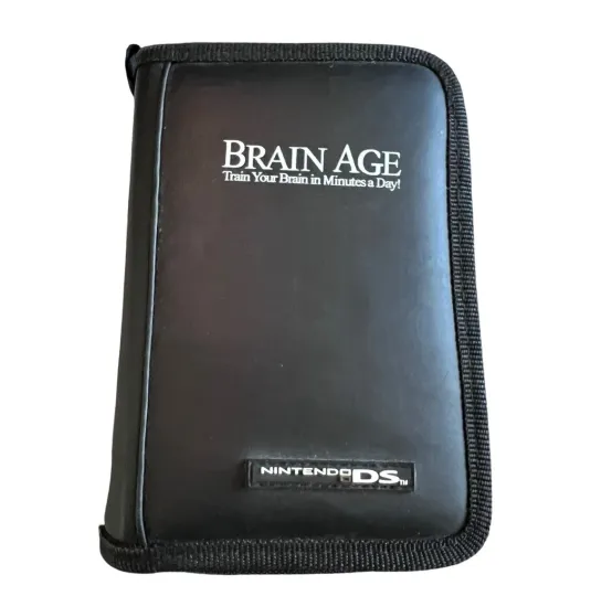 Discover Nintendo DS Switch N Carry Case Brain Age Train Your Brain In Minutes A Day NDS