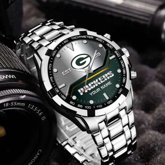 Discover Personalized Green Bay Football Packerss Team Alloy Men Quartz Watch Gift