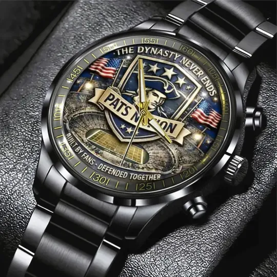 Discover Patriots Black Stainless Steel Watch