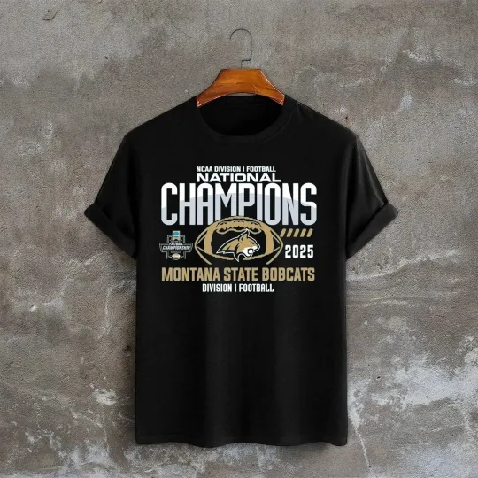 Discover Montana State Bobcats 2025 Division Champions T-Shirt Men’s