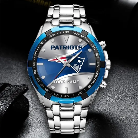 Discover Personalized New England Football Patriotss Team Alloy Men Quartz Watch Gift