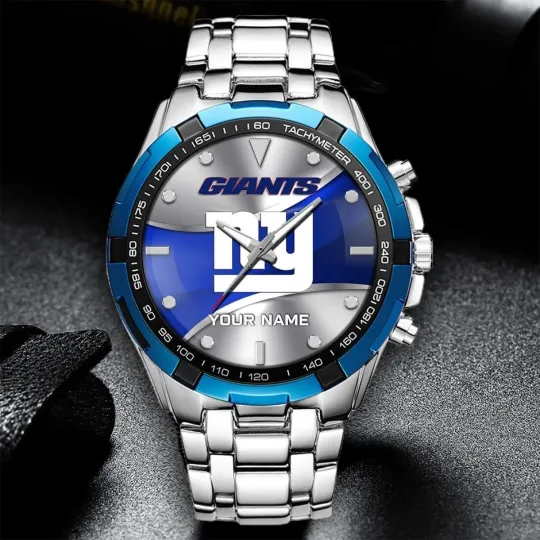Discover Personalized New York Football Giantss Team Alloy Men Quartz Watch Gift For Him