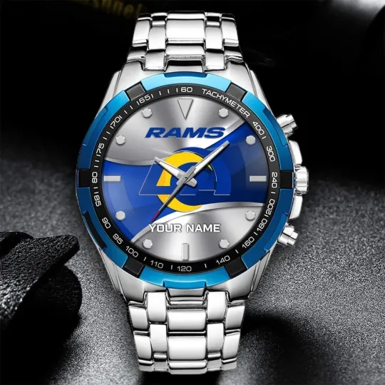 Discover Personalized Los Angeles Football Ramss Team Alloy Men Quartz Watch Gift For Him