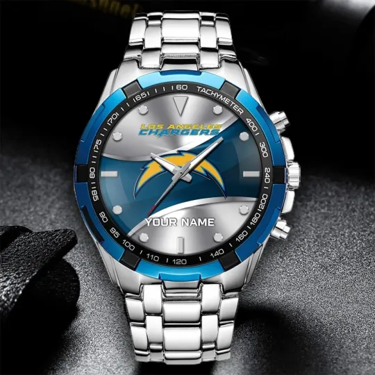 Discover Personalized Los Angeles Football Chargerss Team Alloy Men Quartz Watch Gift