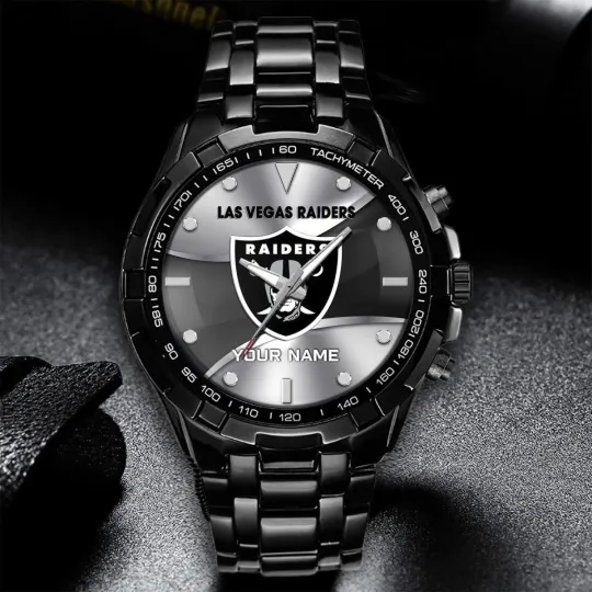 Discover Personalized Las Vegas Football Raiderss Team Alloy Men Quartz Watch Gift