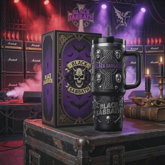 Discover Heavy Metal Legend Insulated Cup 40oz Travel Mug Rock Fan Gift
