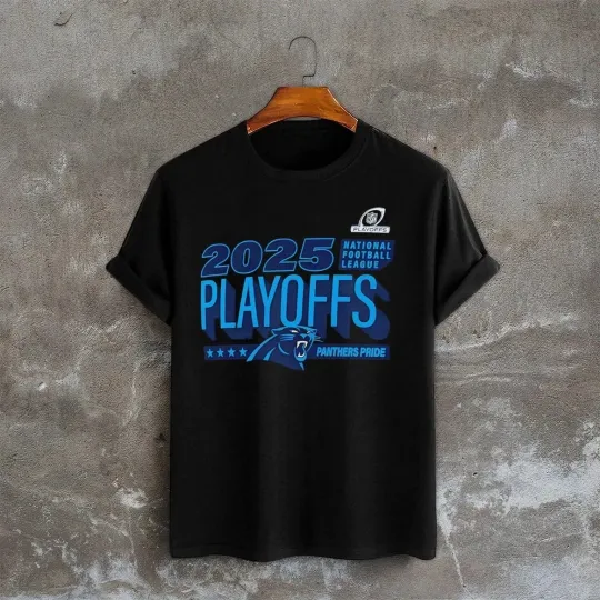 Discover Carolina Panthers 2025 NFC South Division Champions T-Shirt