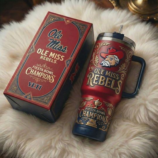 Crimson Red College Football Insulated Cup 40oz Travel Mug Team Spirit Victory Gift