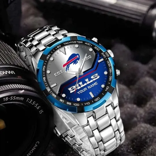 Discover Personalized Buffalo Football Billss Team Alloy Men Quartz Watch Gift For Him