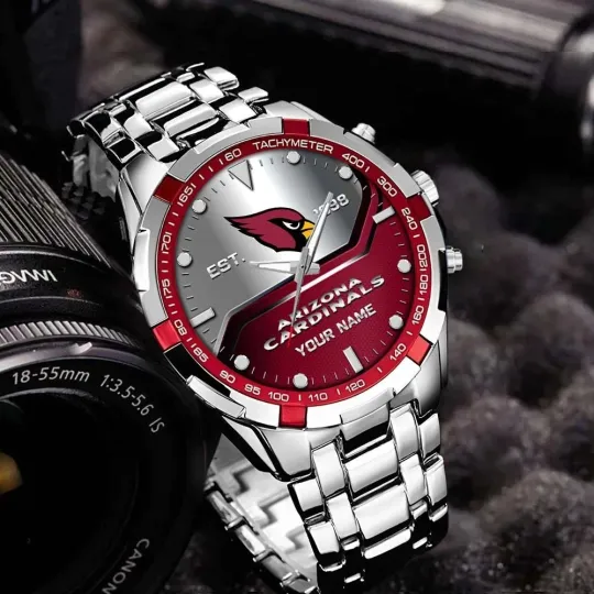 Discover Personalized Arizonna Football Cardinalss Team Alloy Men Quartz Watch Gift