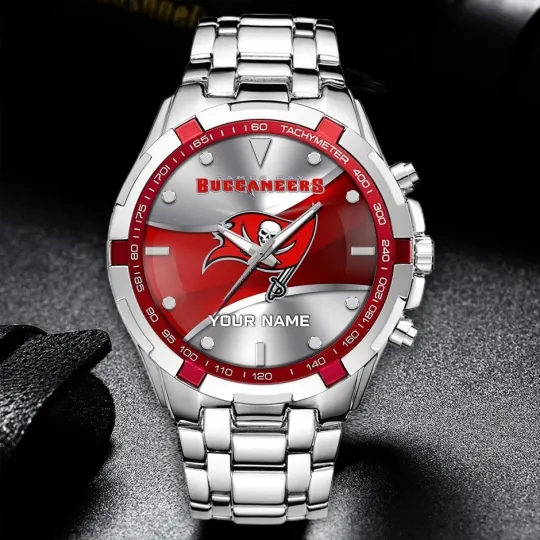 Discover Personalized Tampa Bay Football Buccaneerss Team Alloy Men Quartz Watch Gift