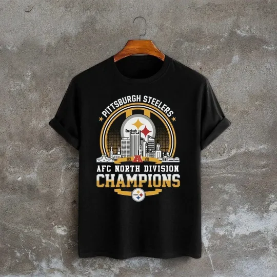 Discover Pittsburgh Steeler AFC North Division Champions T-Shirt 2025