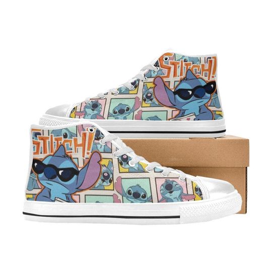 Discover Lilo & Stitch High Top Shoes Sneakers for Men and Women