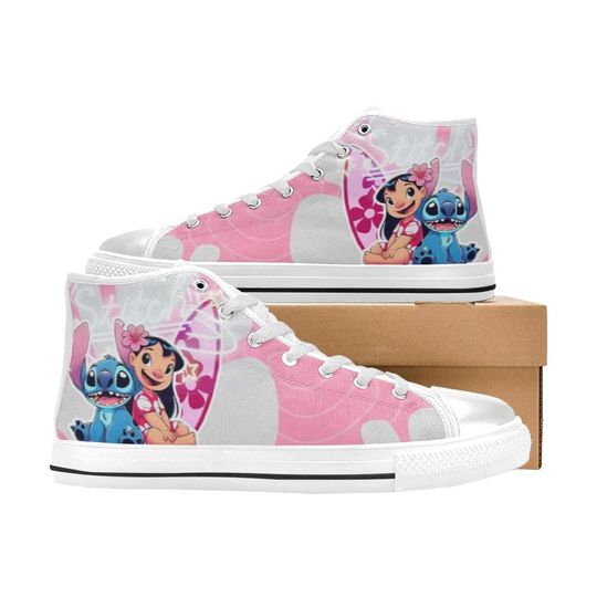 Discover Lilo & Stitch High Top Shoes Sneakers for Men and Women