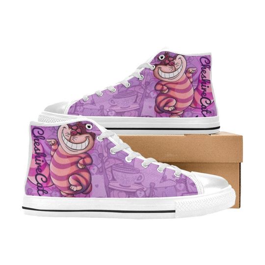 Discover Cheshire Cat Alice In Wonderland High Top Shoes Sneakers for Men and Women