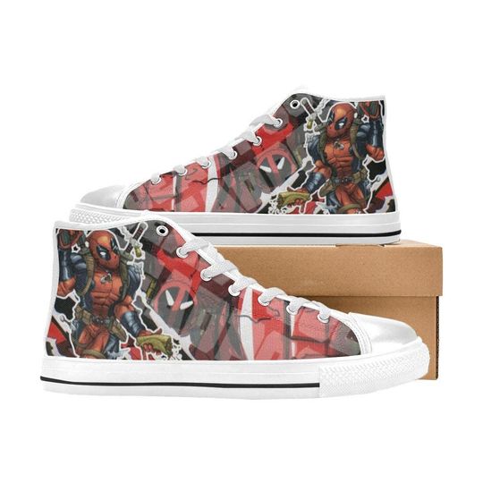 Deadpool High Top Shoes Sneakers for Men and Women