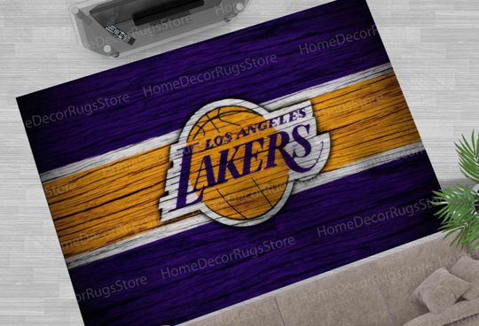 Discover Basketball Rugs, Los Angeles Lakers Rug, Custom Rug, Housewarming Gift Rugs, Office Rugs, Saloon Rugs, Sport Rugs, Boy Room Rug, Floor Rugs,