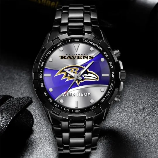 Discover Personalized Baltimore Football Ravenss Team Alloy Men Quartz Watch Gift For Him