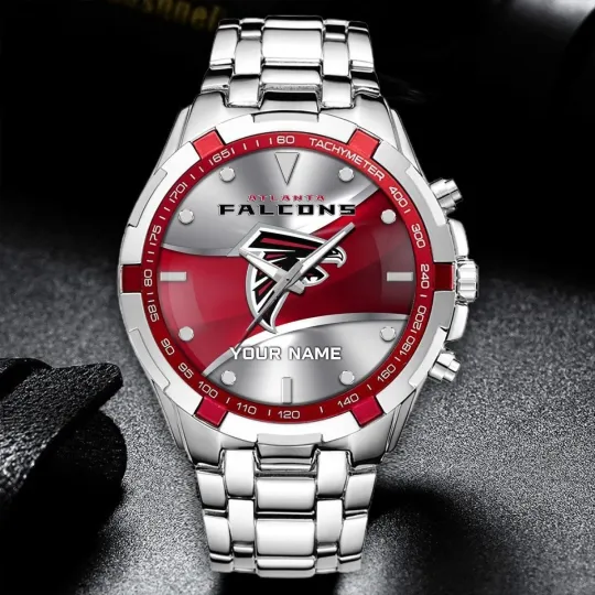 Discover Personalized Atlanta Football Falconss Team Alloy Men Quartz Watch Gift For Him