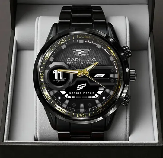 Discover Cadillac1 F1 Team Black Stainless Steel Watch