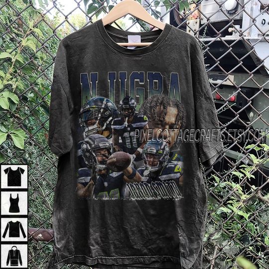 Discover Njigba Vintage Bootleg Graphic Tee, Seattle Football Tshirt