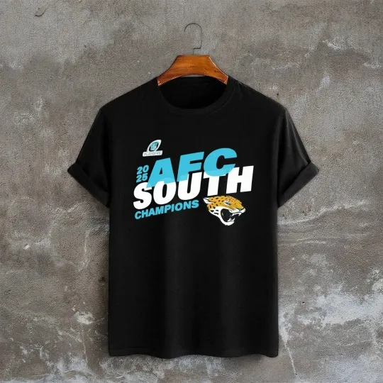 Discover Jacksonville Jaguars 2025 AFC South Division Champions T-Shirt